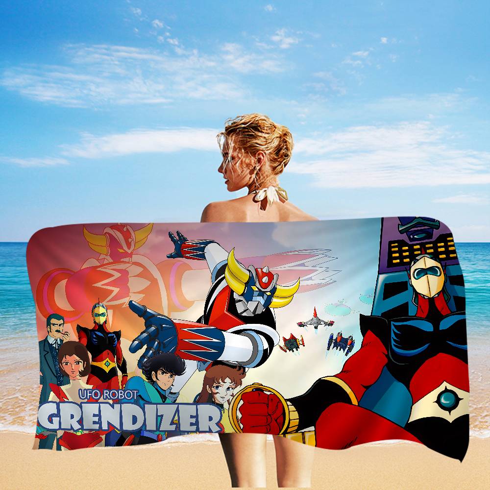 UFO ROBO G-GRENDIZERs G-GOLDORAKs Microfiber Beach Towel Absorbent Quick dry Soft Yoga Swimming Resort Mountain Climbing Towel