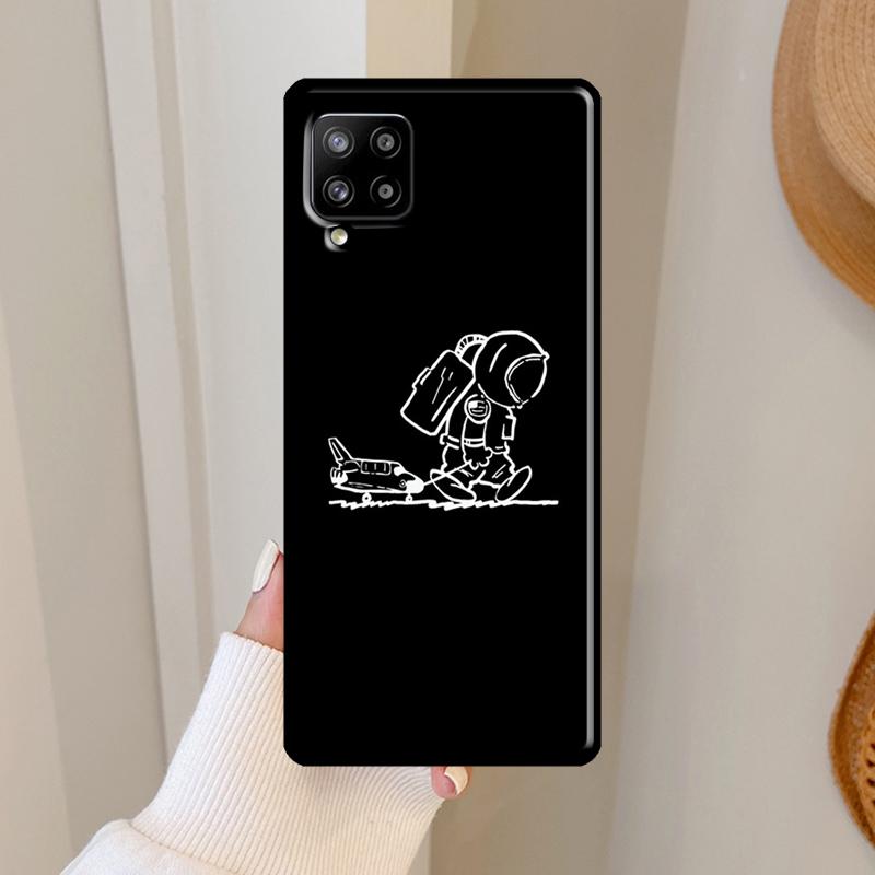 Cartoon Space Astronaut Case For Samsung Galaxy A06 A05 A16 A26 A36 A56 A33 A32 A52 A15 A53 A13 A34 A54 A14 A35 A55