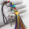Handwoven Tibetan Prayer Tassel Pendant Tassel Spinning Wheel Keyring  Tourism Commmemorative