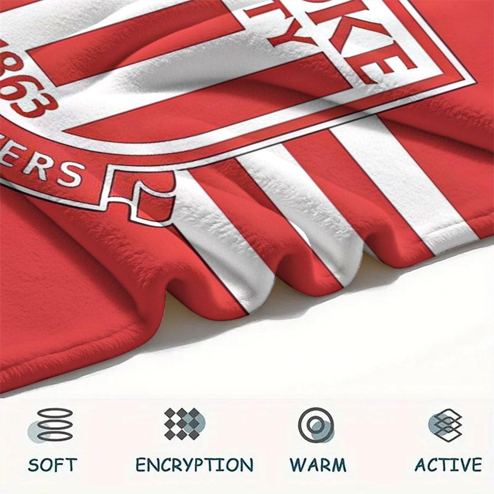 SCFC Logo Blanket, High Quality Comfortable for All Seasons, Home Decor, Warmth and Comfort