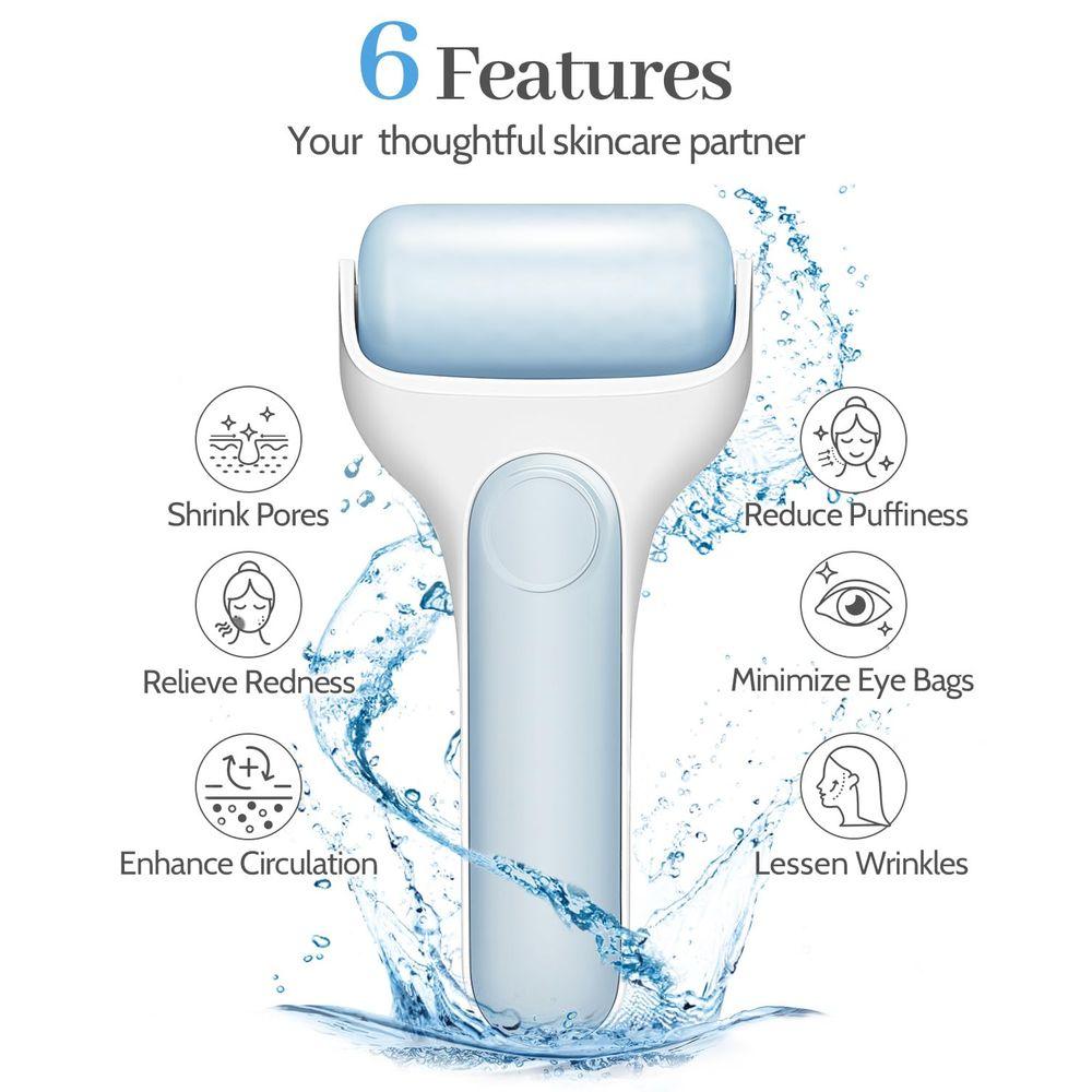 Luxury Facial Roller Set for Acupressure, Lymphatic Drainage, and Women's Self-Care