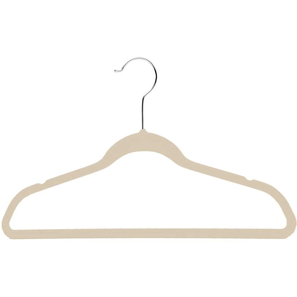 Kid's Non Slip Velvet Hangers 10 Pack Childrens Clothes Organization Slim Design Durable Prevent Creasing Perfect Closet Storage