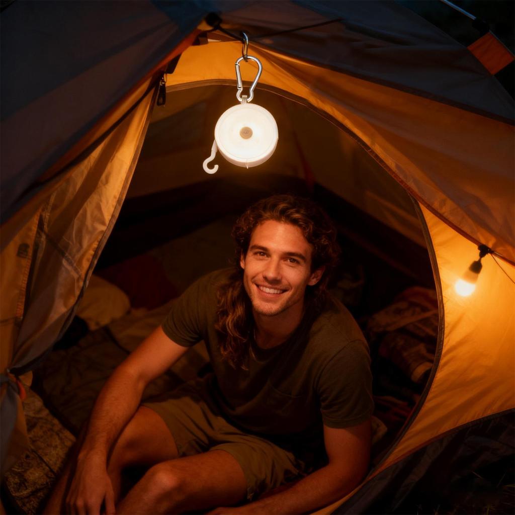 Camping String Lights 4 Modes Waterproof Christmas Lantern Tent Lantern For Outdoor Garden Backyard Patio Gathering Dining Party