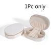 Mini Fashion Oval-shaped Jewelry Organizer Portable Travel Ladies Jewelry Box Jewelry Box for Rings, Pendants, Earrings,