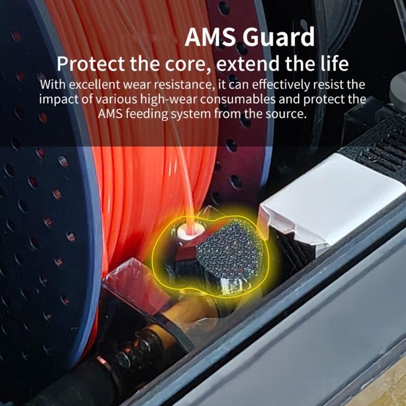 Wear Resistant 3D Printer Protector Easy Installation Guard Inlet Adapter Protector for P1/X1/H2D/ 3D Printer