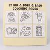 Coloring Book Halloween Ghost Food Drinks for Adults and Teenagers, Featuring Cute Horror Creatures As Painting Gifts