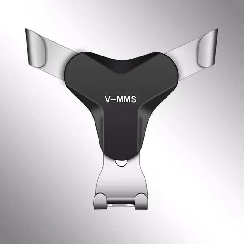 

Gravity Car Holder For Phone In Car Air Vent Mount Clip Cell Holder No Magnetic Mobile Phone Stand серебряный