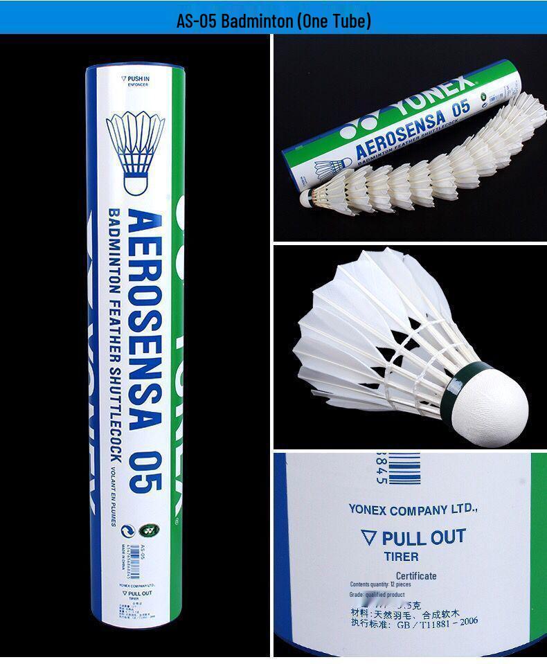 AS05 Windproof Duck Feather Badminton Shuttlecock - Durable and Stable for Indoor/Outdoor Training and Competition