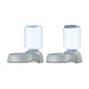 Amazon Basic Automatic Pet Feeder and Water Dispenser Set, Gravity-Fed, Large, 9L, Gray