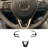 3X Carbon Fiber Look Car Steering Wheel Interior Trim For Toyota Corolla 2019-21