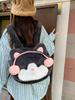 Plüsch-Katzenohren-Kopfhörer-Rucksack für Mädchen mit atmungsaktivem Nylonmaterial und für den täglichen Gebrauch