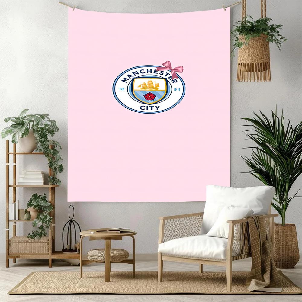 Decor perete Manchester City Tapiserie Artă Pentru Memorial Animale de Companie Petrecere de Ziua de Naștere Nuntă Fundal Cadou de Familie
