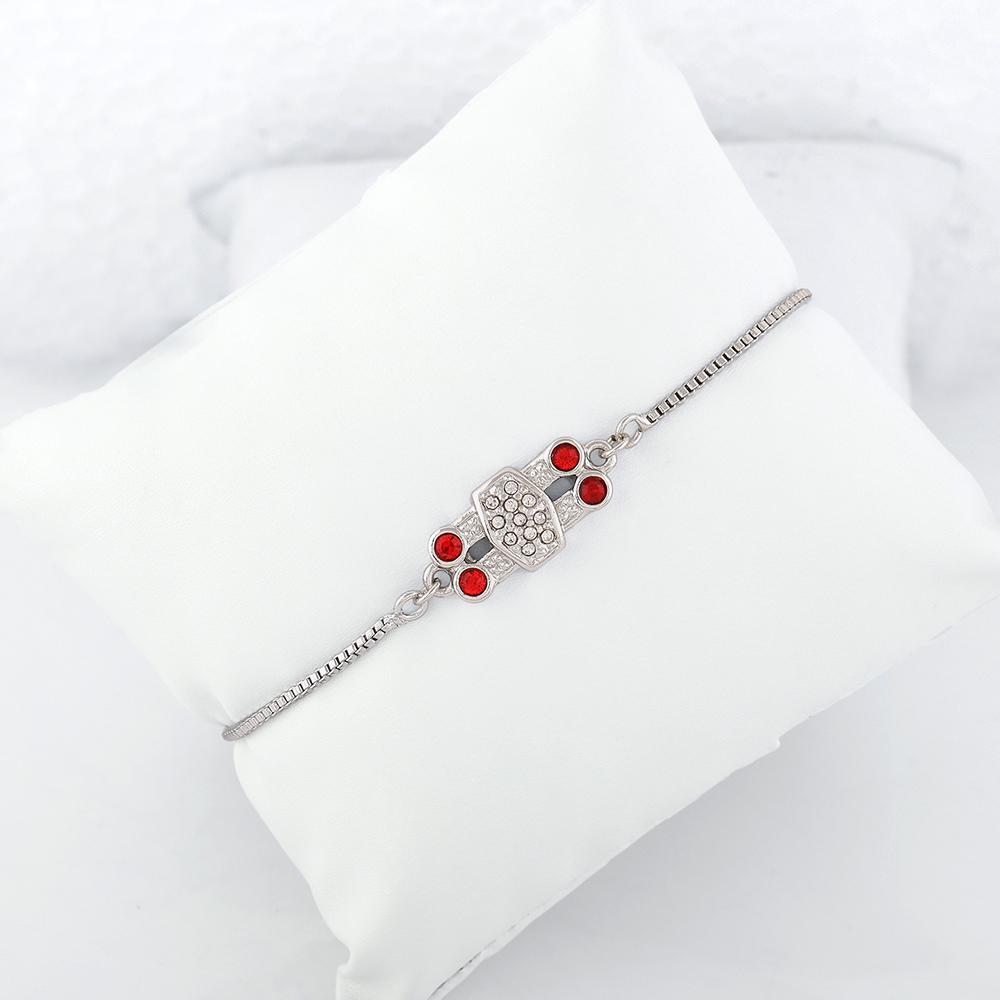 

Браслет современного искусства Эстель покрытый родием с австрийскими кристаллами для женщин