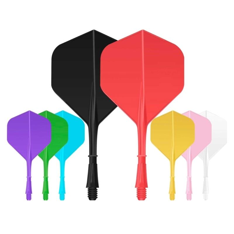 Set of 3Pcs Dart Shafts and Flights Combo for 2BA Thread Dart Barrels Integrated Dart Shaft and Flights Dart and Flight
