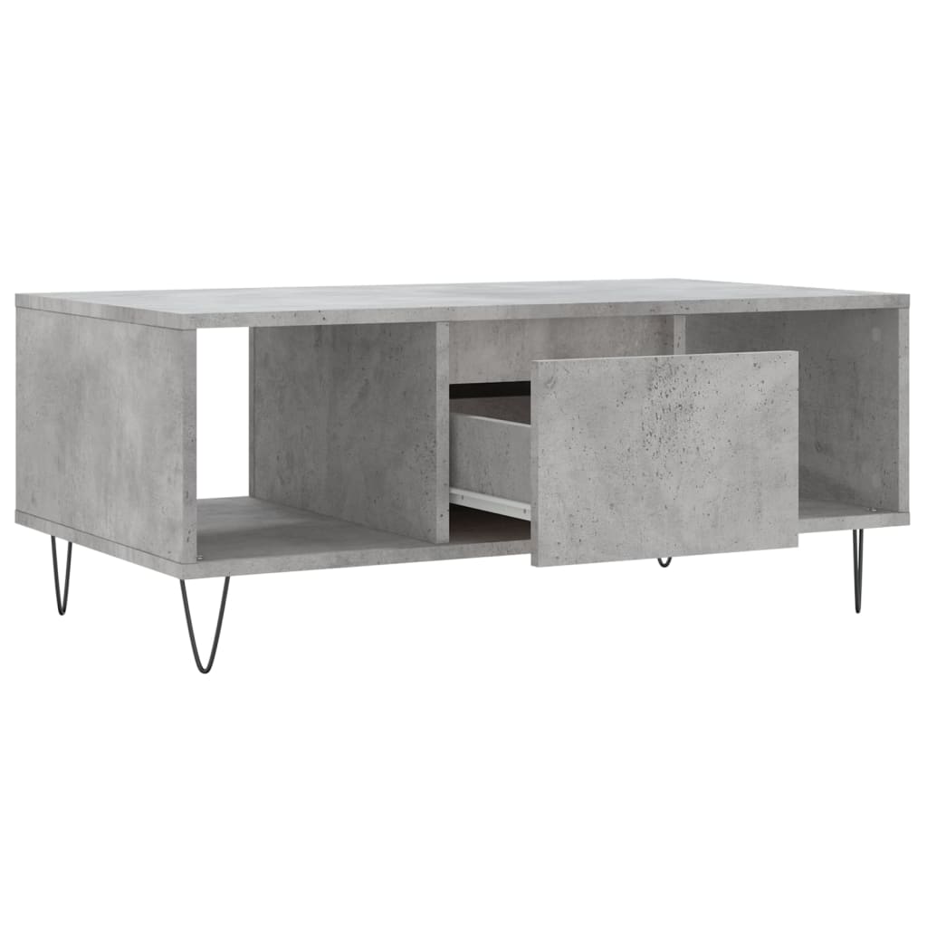  Coffee Table, Concrete Grey, 90x50x36.5 Cm