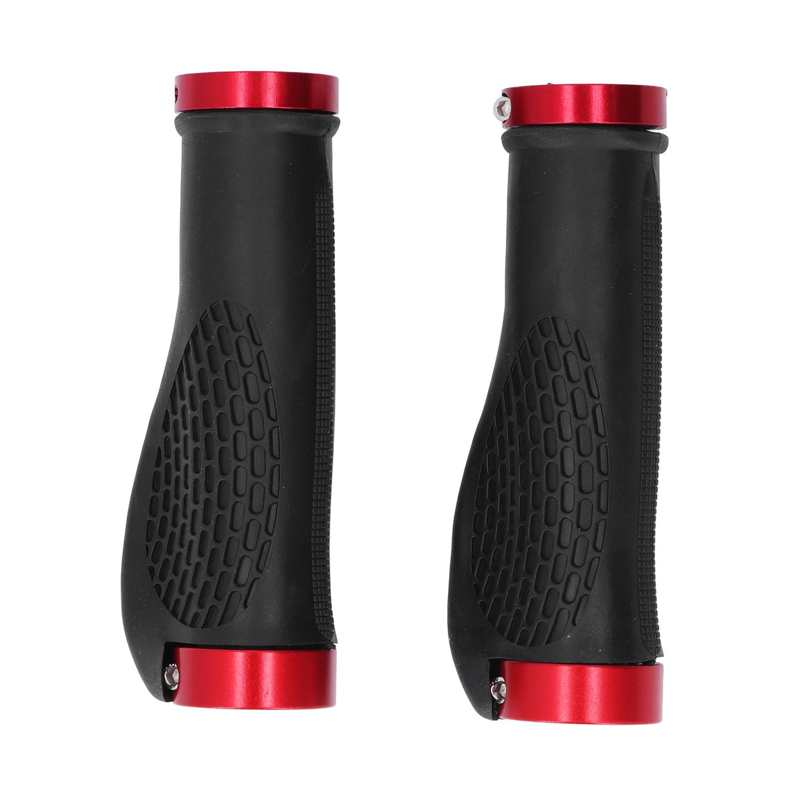 

Гріпси для гірського велосипеда PP TPR Нековзкі Безпечні Стільниковий Поверхня Ергономічний Дизайн Металеві Боковини Гріпси на Кермо Велосипеда Червоні червоний