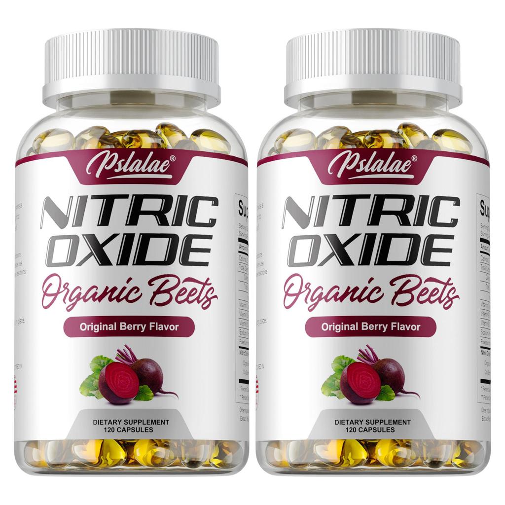 Pslalae Organic Beetroot Nitric Oxide Capsules - Heart Health