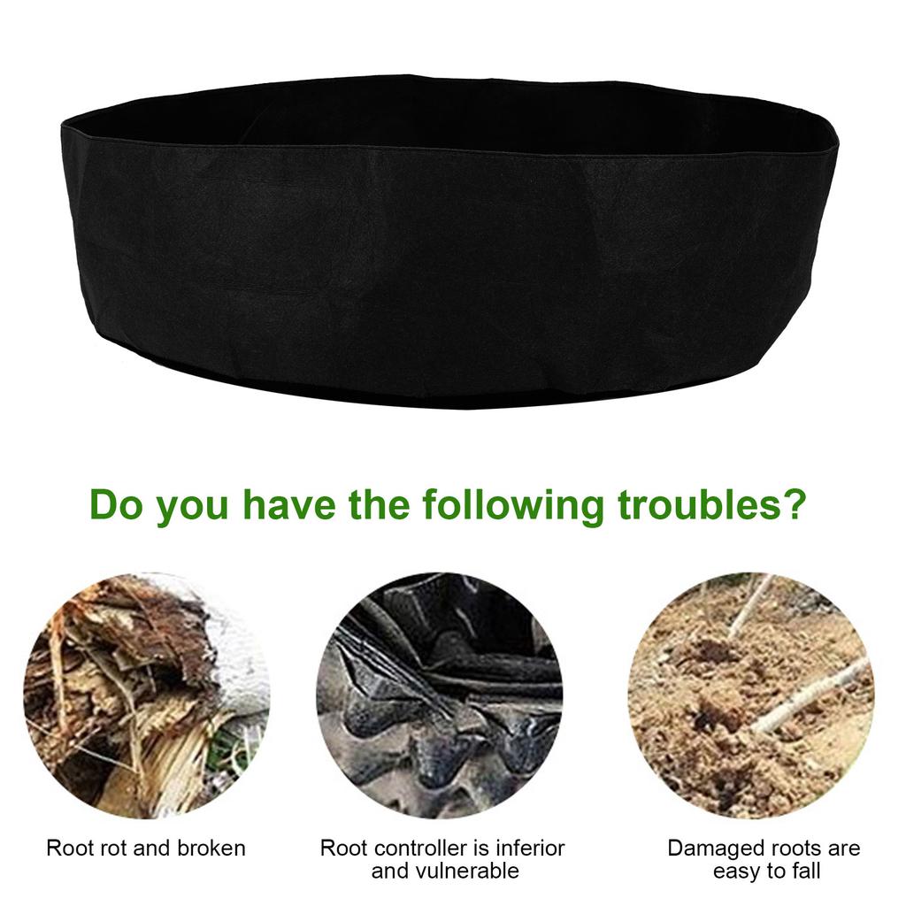 Hochbeet Filz Pflanzung Runde Garten Anzuchttasche für Kräuter Blumen Gemüse Pflanzen