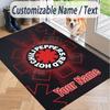 Custom Text Printed Rug Red Hot Chili Peppers Non Slip Floor Carpet For Home Room Decor