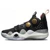 New LiNing WOW 8 Retirement Night Cushioned Slip Resistant Mid Top Basketball Shoes Men's Black ABEP001-3