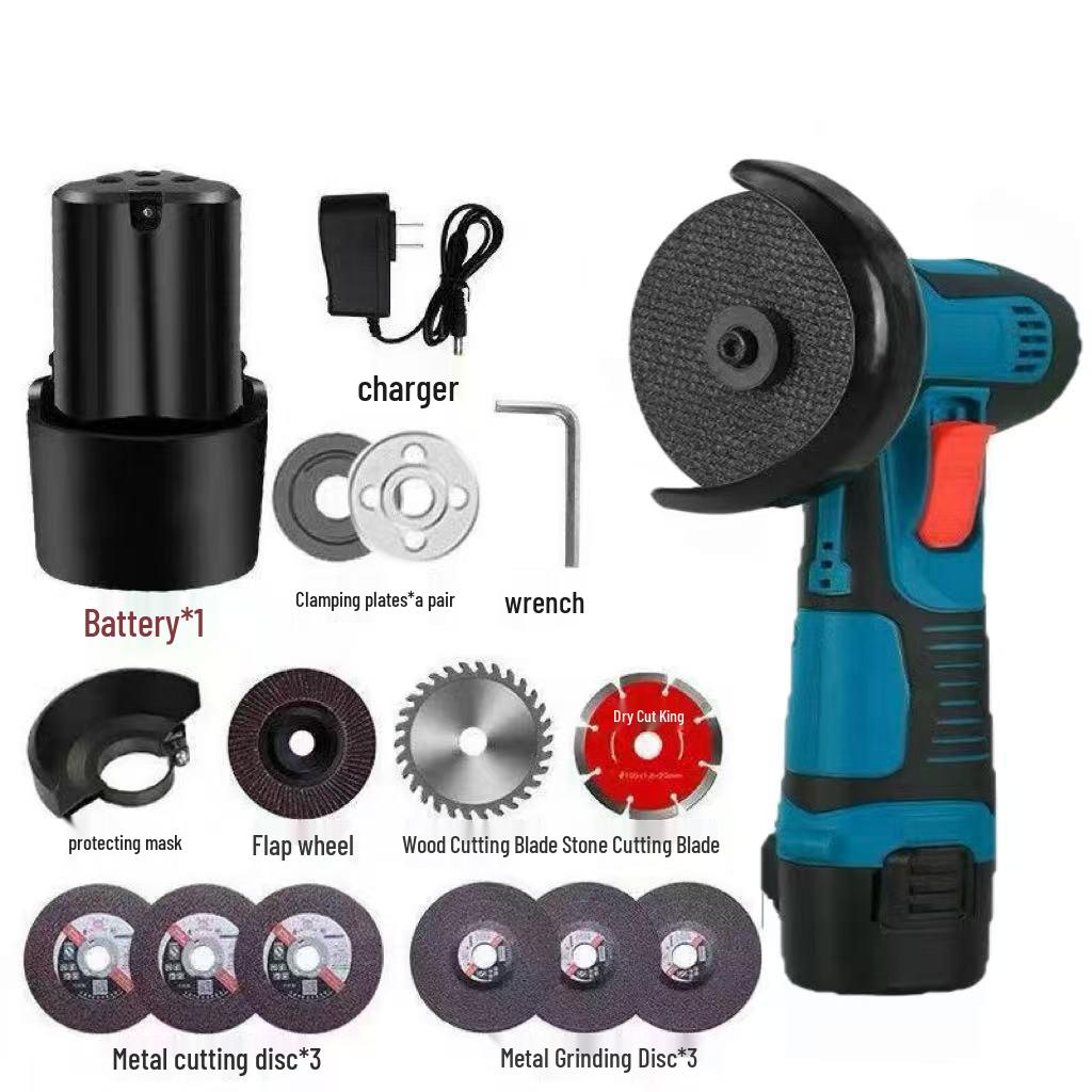 Compact Multifunctional Lithium Battery Mini Angle Grinder and Polisher