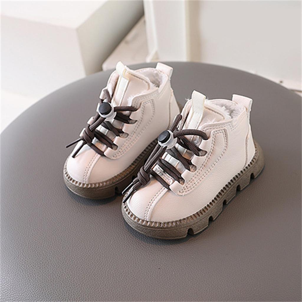 Kids Boots Boys Girl Winter Baby Toddler Infant Shoes Retro Short Bootie