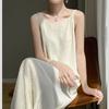 Summer Chiba Pleated Suspender Slimming Dress Women's Casual All-Match Loose Drooping Dress