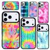 Capa Case for iPhone 17 Air 16 Pro Max 15 Plus 11 13 Mini 14 12 Back Phone Cover Tie Dye Trippy Soft