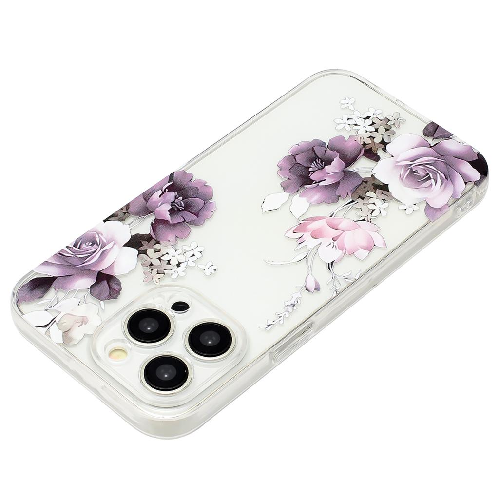 For iPhone 15 Pro Max Case Pattern Printing TPU Shock Absorbing Phone Shell
