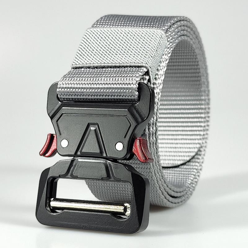 Men's Belt Metal Buckle Outdoor Hunting Multi Function Tactical Belt Combat Survival Marine Corps Canvas Nylon Women Sport Belt