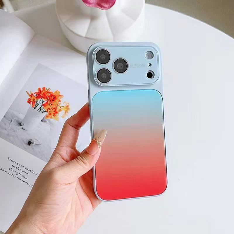 Applicable to Apple 11promax mobile phone case gradual change glass 11Pro ultra-thin anti-drop 11 with its own lens film 11/11