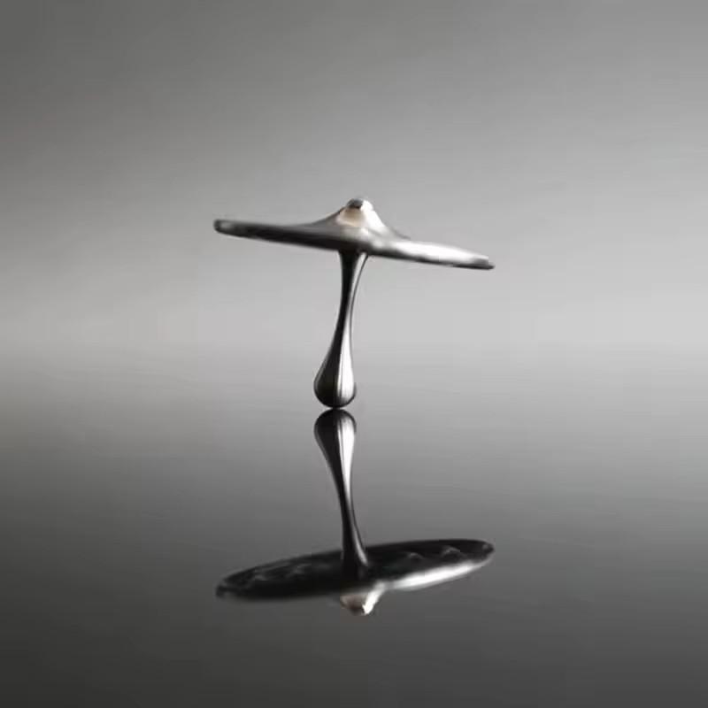 Water Drop Gyroscope Rotating Desktop Toy Magnetic Levitation Stress Relief Decorative Gift for Adults Kids EDC Fidget Spinner