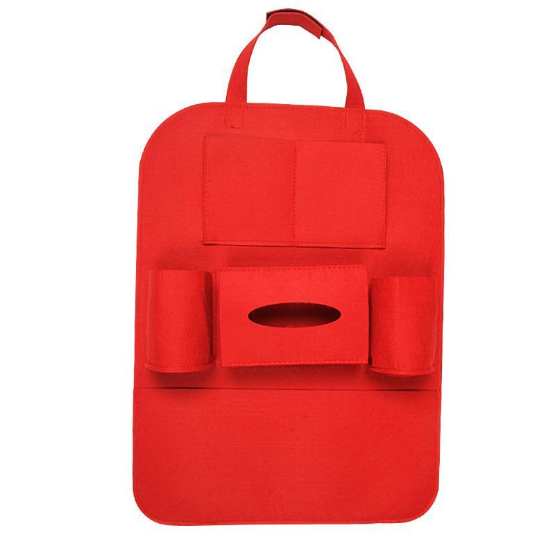 Car Rear Seat Organizer With Fabric Storage Bag For Children Car Interior Accessories