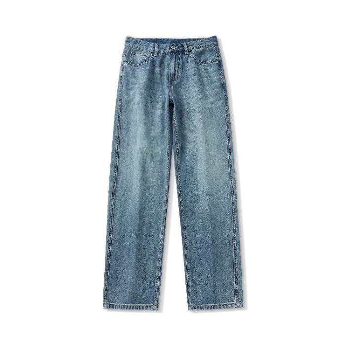 

Новые весенне-летние японские свободные прямые джинсы для мужчин, универсальные джинсы 40 синий