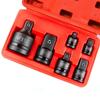 6 Piece Impact Socket Adapter Reducer Set Impact Driver Wrench 1/4" 3/8" 1/2" 3/4" Sqaure Drives Socket Adaptor Tool