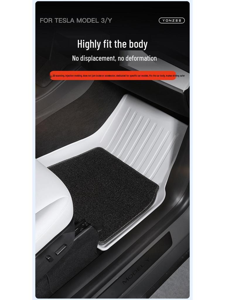 Full Coverage TPE Floor Mats for Tesla Model 3/Y