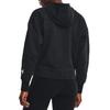 Under Armour Solid Color Logo Print Zip-Up Hoodie Women hoodies Black 1374106-001