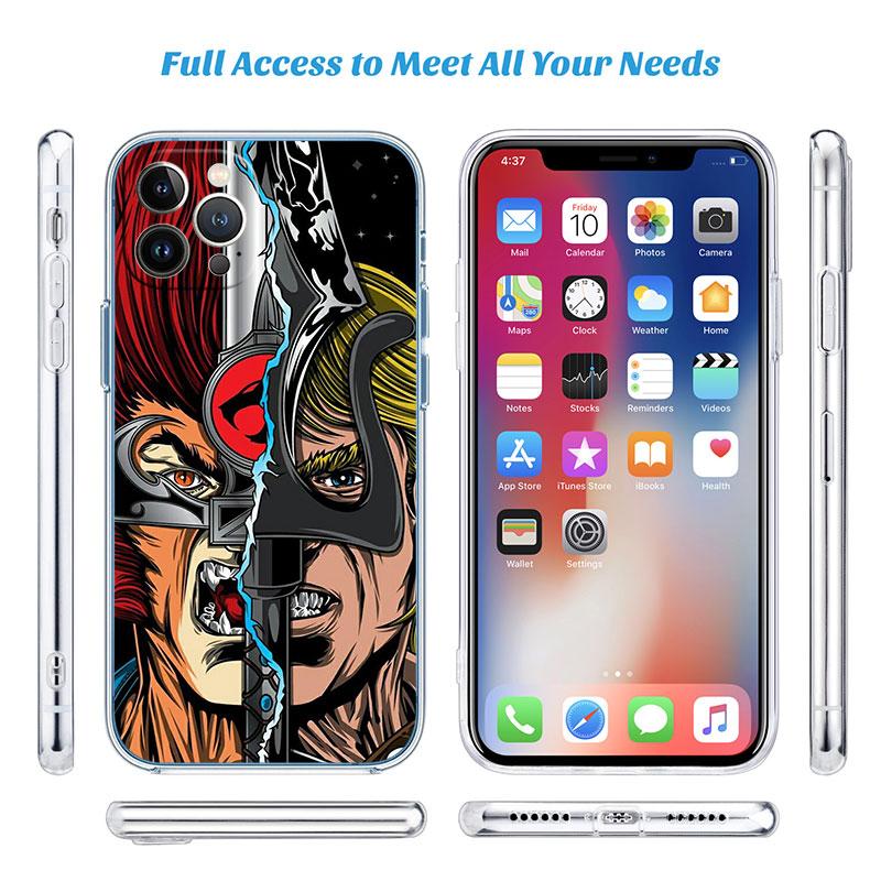 T-ThunderCats Transparente Handyhülle für Motorola Moto Edge 20 30 40 50 S30 Fusion Ultra Pro Neo Lite