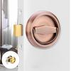 Rustproof Invisible Door Handle Lock Replacement Indoor Circular Pull Rings Lock Hardware for Sliding Doors Easy to Install