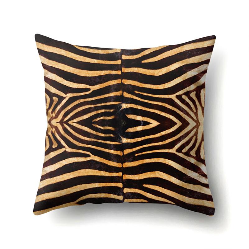 Motif Léopard Nordique Moderne Abstrait Taie d'Oreiller en Polyester Décoration de Voiture Maison Imprimée Taie d'Oreiller Repose-Lombaire