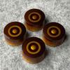 FLEOR Amber Guitar Knobs Top Hat Volume Tone Speed Control Knobs for Epiphone Les Paul Style Electric Guitar Parts 4pcs -
