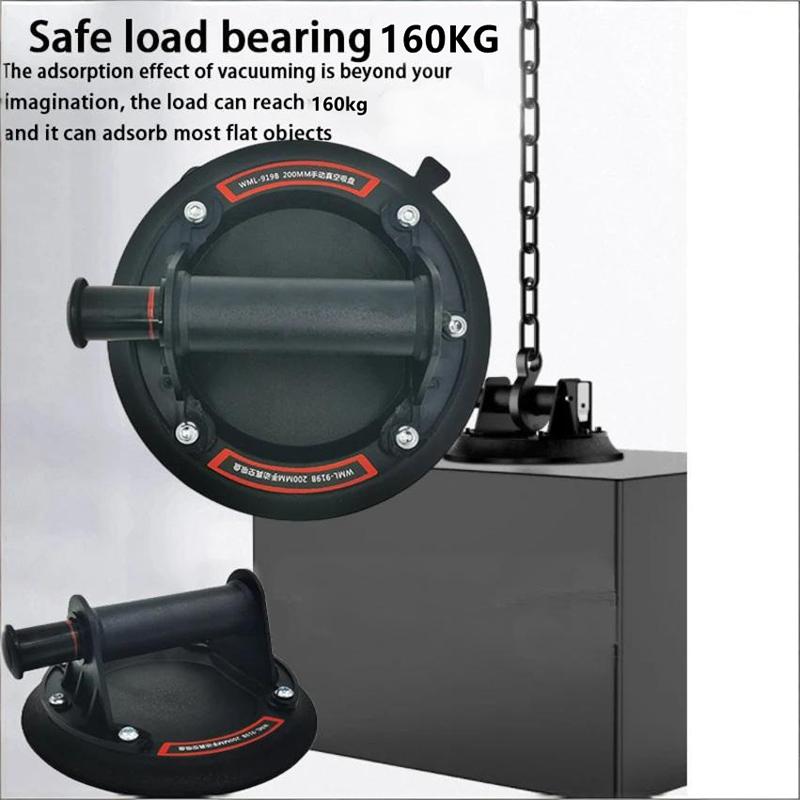New Vacuum Suction Cup 200Kg Loading Capacity Heavy Duty Vacuum Spreader For Tile Adsorption Granite Glass Lifting 8 Inch Cup
