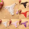 Womens Panties Butterfly G-string Lace Open Crotchles