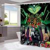 H-Helluva Boss  Funny and Creative Beach Shower Curtain Waterproof Polyester Bath Curtains for Bathroom Decorate with Hooks