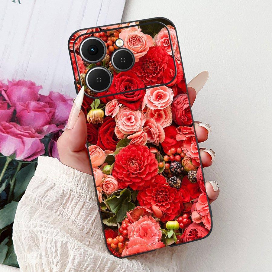 For Tecno Spark 40 Spark40 C Phone Case TPU Shell Luxury  Painted Soft Silicone Coque For Tecno Spark40C Spark 40C Back Cover
