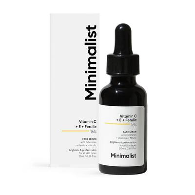 Facial Serum with Vitamins C, E and Ferulic Acid 16% (20 Ml), Vitamin C + E + Ferulic 16% Face Serum,