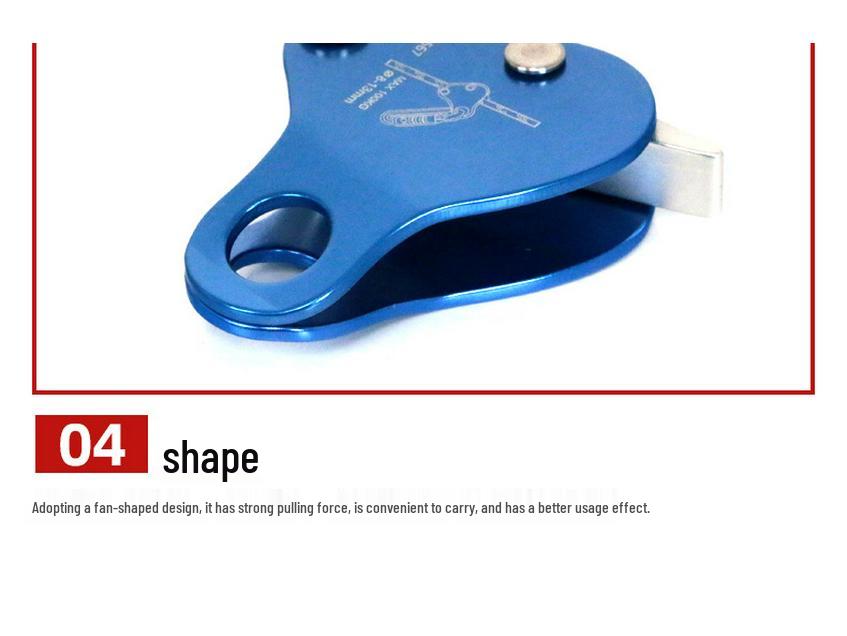 Ankun Portable Self-Locking Rope Descender for Outdoor Climbing Safety