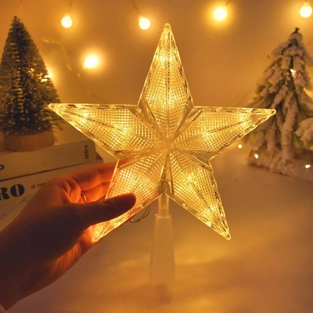 Glowing Christmas Tree Topper Night Light LED Xmas Atmosphere  Light  Bar