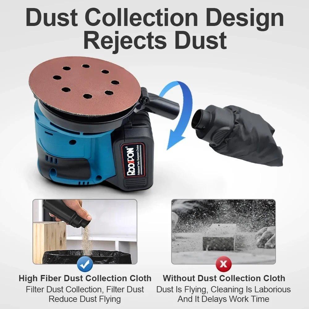 7000/9500/11000rpm 3-Speed Electric Sander Random Orbital Motor Wood Grinder Polishing Grinding Polisher Sanding Machine