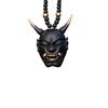 1Pc Hannya Helmet Japanese Oni Charm Hanging Pendant Samurai Car Accessories Auto Ornament Rear View Mirror